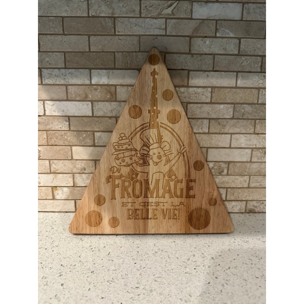 Disney Parks Epcot France Paris Ratatouille Remy Wooden cheese cutting board new